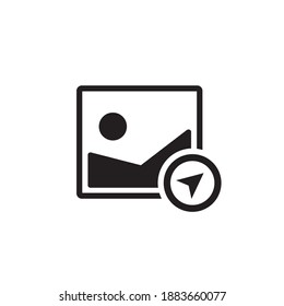 send image icon symbol sign vector
