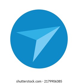 Send Isolated Message Icon on white background.