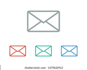 Send letter, Envelope, Message email, Vector icon