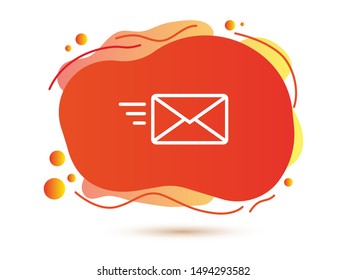 Send letter, Envelope, Message email, Vector icon