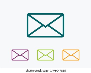Send letter, Envelope, Message email, Vector icon