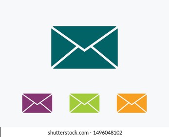 Send letter, Envelope, Message email, Vector icon