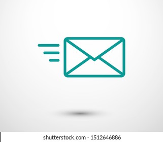 Send letter, Envelope, Message email, Vector icon