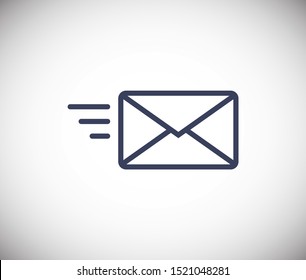 Send letter, Envelope, Message email, Vector icon