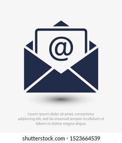 Send letter, Envelope, Message email, Vector icon