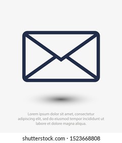 Send letter, Envelope, Message email, Vector icon