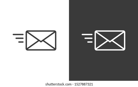 Send letter, Envelope, Message email, Vector icon