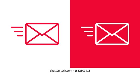 Send letter, Envelope, Message email, Vector icon