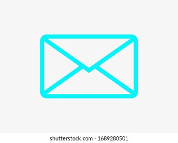 Enviar carta, sobre, correo electrónico de mensaje, icono del vector