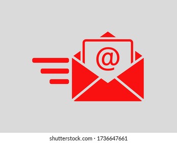 Senden von Brief, Umschlag, E-Mail-Nachricht, Vector-Symbol