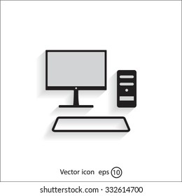 Send a letter icon, mobile phone and mail. Vector illustration