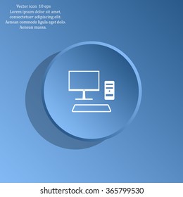 Send a letter icon, mobile phone and mail. Vector illustration