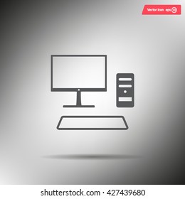 Send a letter icon, mobile phone and mail. Vector illustration