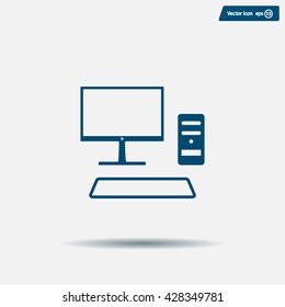 Send a letter icon, mobile phone and mail. Vector illustration