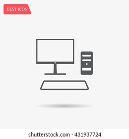 Send a letter icon, mobile phone and mail. Vector illustration