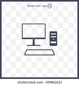 Send a letter icon, mobile phone and mail. Vector illustration