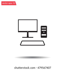 Send a letter icon, mobile phone and mail. Vector illustration
