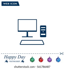 Send a letter icon, mobile phone and mail. Vector illustration