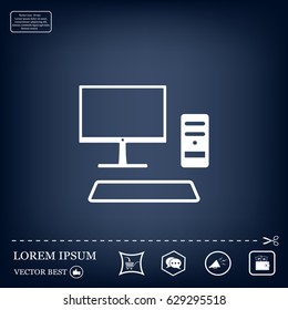 Send a letter icon. Vector illustration