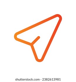 enviar logotipo de icono de degradado de línea para sitio web, aplicación, impresión, documento, diseño de afiches, etc, adecuado para diseño web, logotipo, aplicación