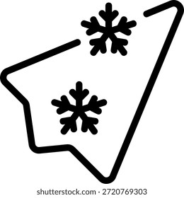 Vector de ilustración de icono de línea de envío
