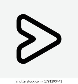 Send Line Icon - Vector Illustration
