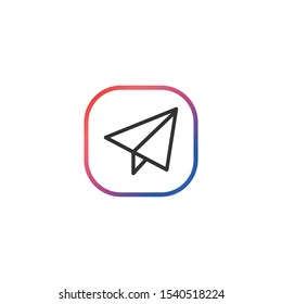 Send  - Line Vector Icon