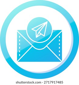 Enviar diseño de icono de Vector de línea