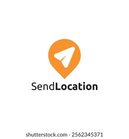 Send Location Logo Design Moern