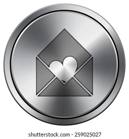 Send love icon. Internet button on white background. EPS10 Vector. 