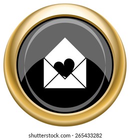 Send love icon. Internet button on white  background. EPS10 Vector. 
