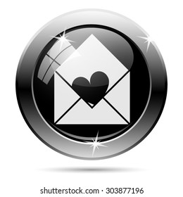 Send love icon. Internet button on white background. EPS10 vector 