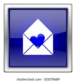 Send love icon. Internet button on white background. EPS10 vector.
