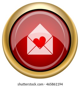 Send love icon. Internet button on white background. EPS10 vector.
