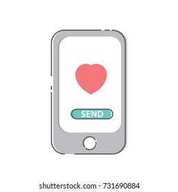 Send love message, love concept.