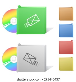 send mail. Box with compact disc.