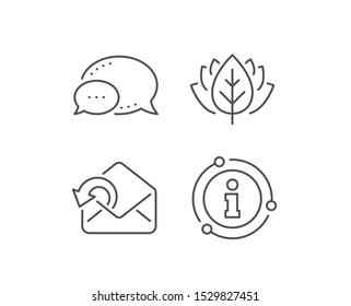 Send Mail download line icon. Chat bubble, info sign elements. Sent Messages correspondence sign. E-mail symbol. Linear send Mail outline icon. Information bubble. Vector