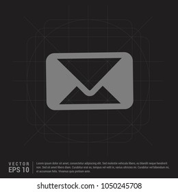 Send Mail icon - Black Creative Background