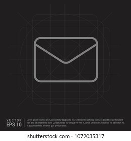 Send Mail icon - Black Creative Background
