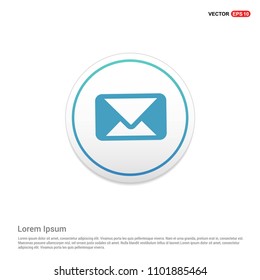 Send Mail icon Hexa White Background icon template