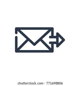 Send mail icon. Isolated email and send mail icon line style. Premium quality mail icon vector symbol drawing concept for your logo web mobile app UI design.