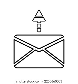 Send mail Icon in Line Style