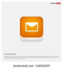 Send Mail icon Orange Abstract Web Button - Free vector icon