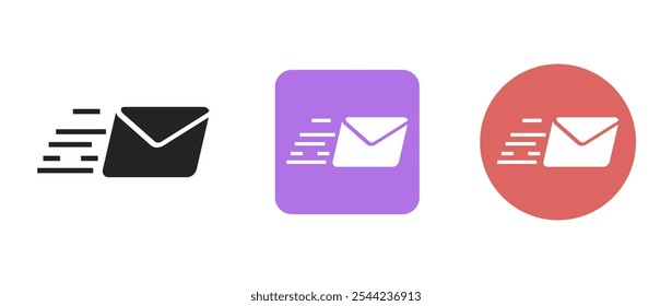 send mail icon set eps10