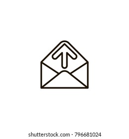 send mail icon. sign design