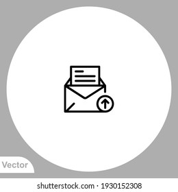 Send mail icon sign vector,Symbol, logo illustration for web and mobile
