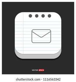 Send Mail icon - vector icon