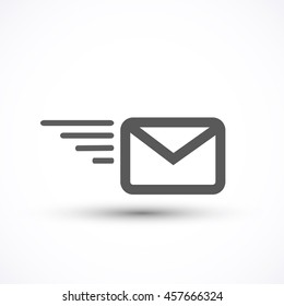 Send Mail icon vector isolated on white background Envelope symbol for your design, website, logo, application, UI.