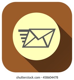 Send Mail icon, Vector logo for your design, symbol, application, website, UI