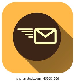 Send Mail icon, Vector logo for your design, symbol, application, website, UI